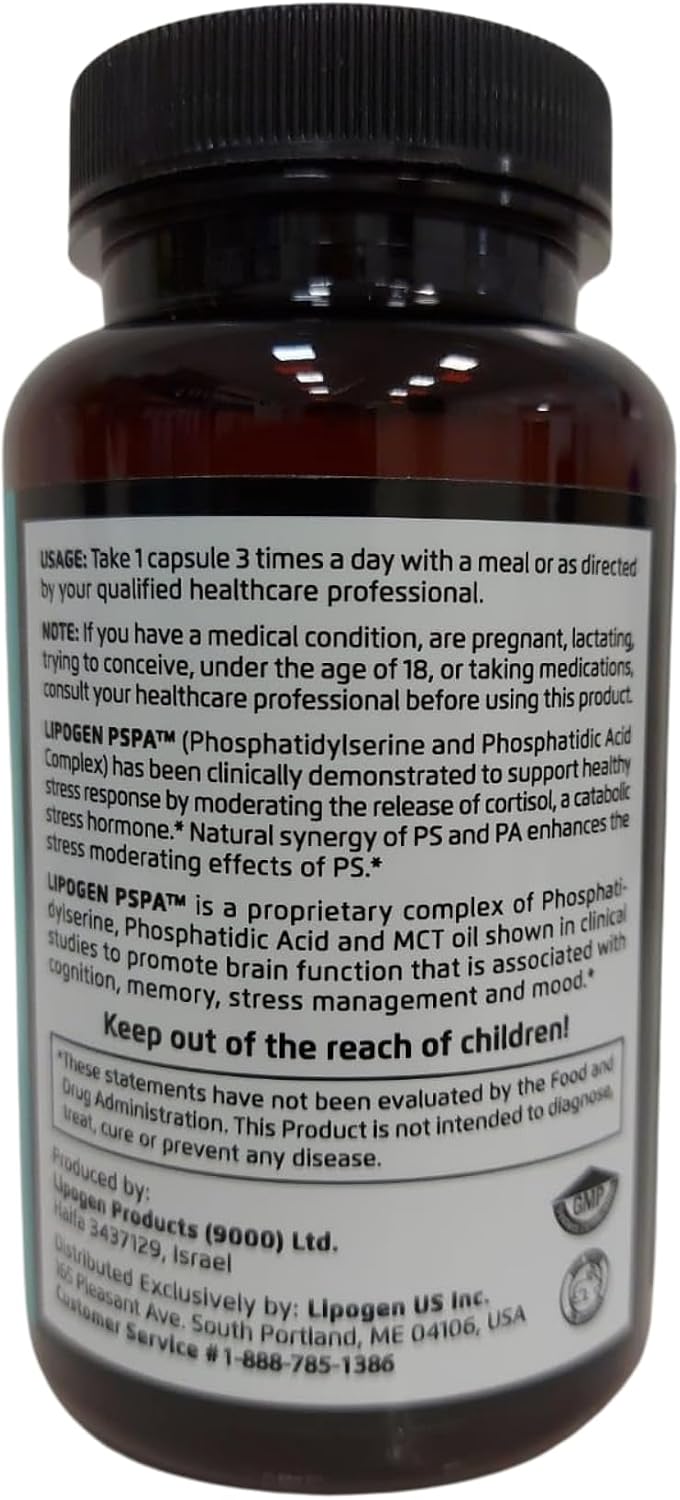 Lipogen PSPA - Stress Relief Supplement and Cortisol Manager - görsel 9