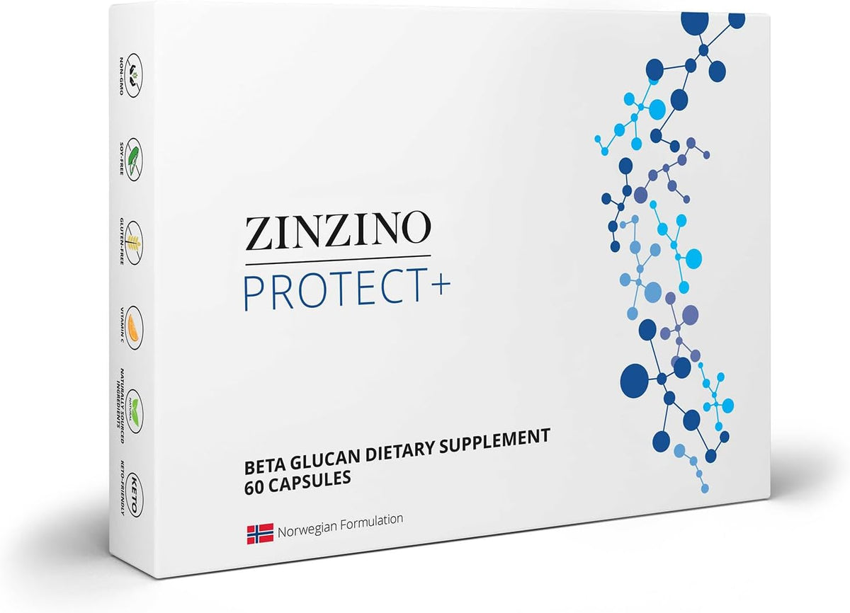Zinzino Protect+ Immune Support Supplement – Beta-glucans help activate immune cells, supporting your body's first – Image 1