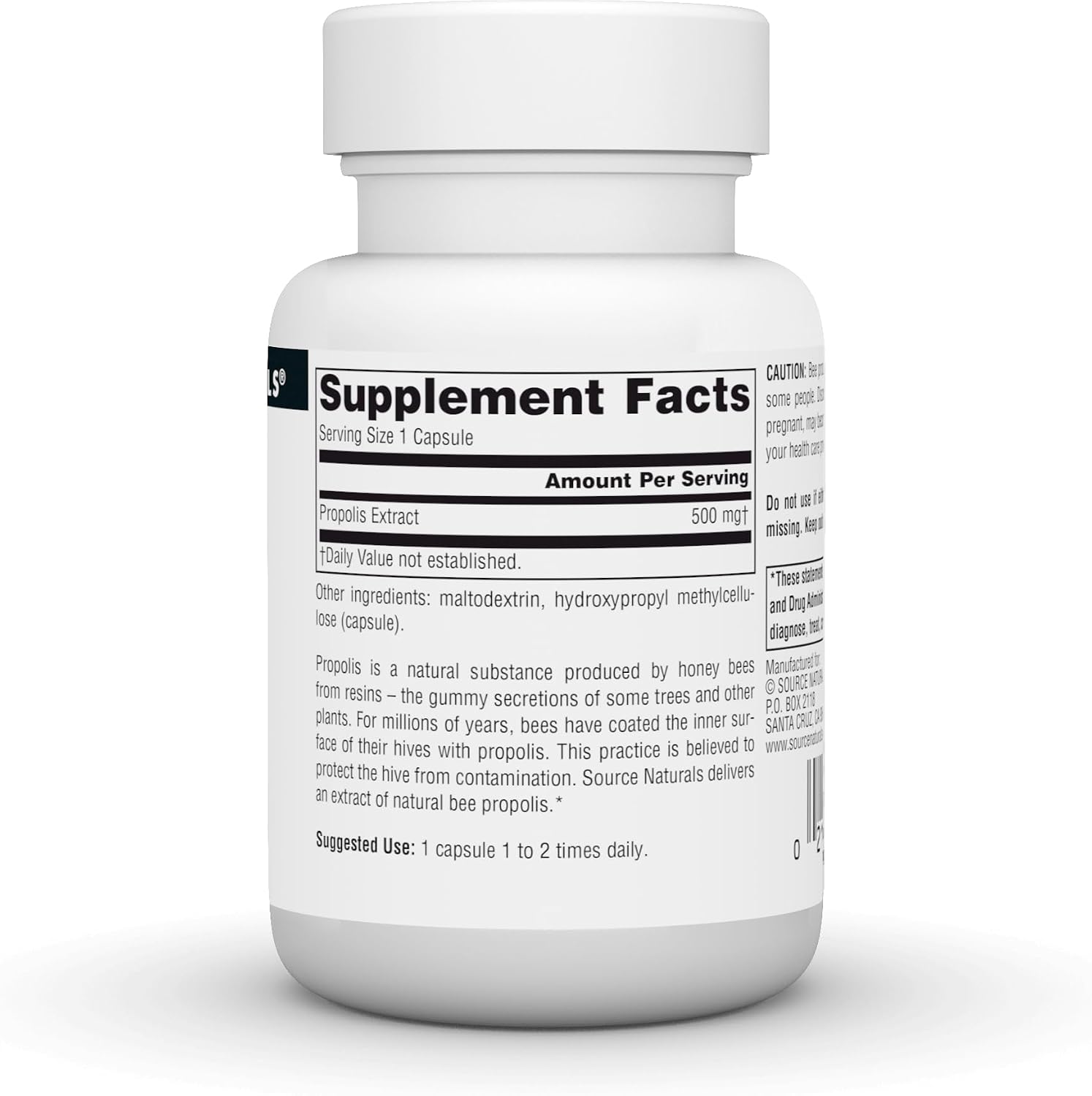 Source Naturals Propolis Extract, 500 mg, 30 Capsules - görsel 3