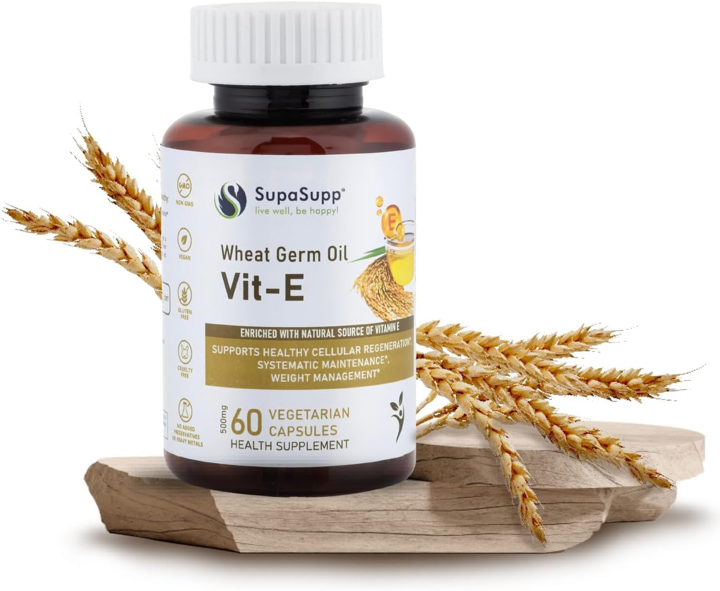 SRI SRI TATTVA VIT-E Wheat Germ Oil, 500mg (60 Capsules) - görsel 1