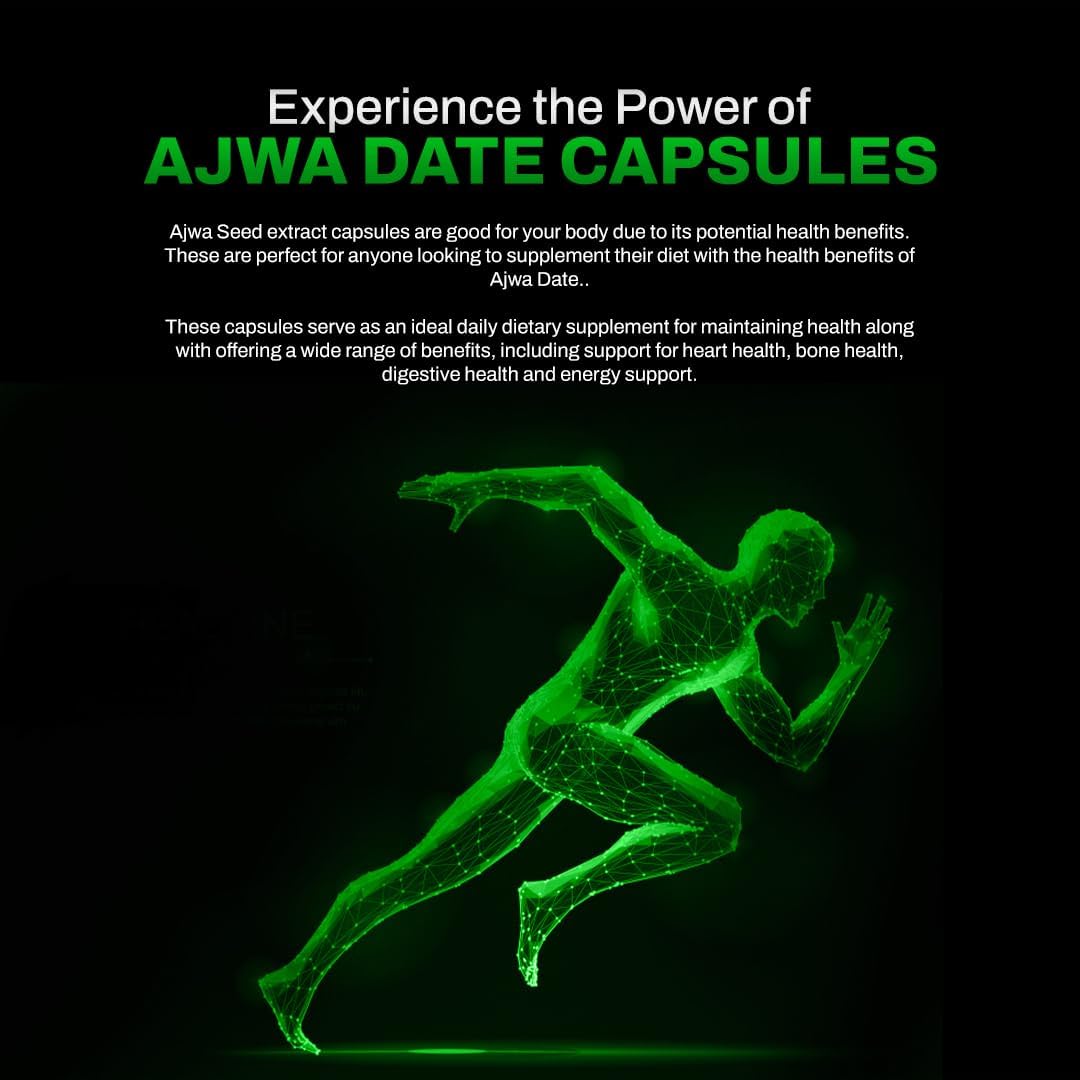 Dr. HERBALIST Ajwa Date Extract 350mg – Energy Support – 60 Vegetarian Capsules - görsel 9