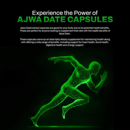 Dr. HERBALIST Ajwa Date Extract 350mg – Energy Support – 60 Vegetarian Capsules