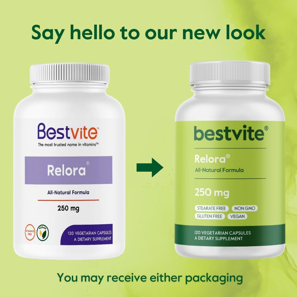BESTVITE Filler-Free Relora 250mg (120 Veg Capsules) – Clinically Researched – No Stearates – Vegan – No Fillers – Aims to Support Occasional Stress Management* - görsel 7