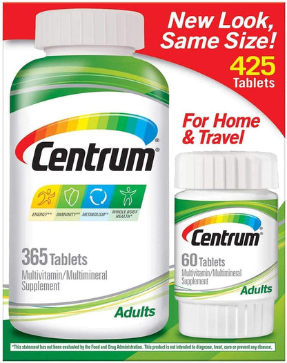 Centrum Adult Multivitamin and Multimineral Supplement, 425 Tablets