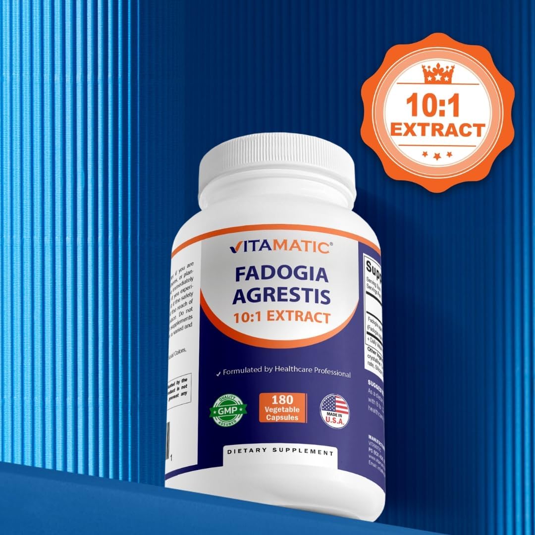 Vitamatic Fadogia Agrestis 10:1 Extract 600 mg 180 Veg Capsules - görsel 4