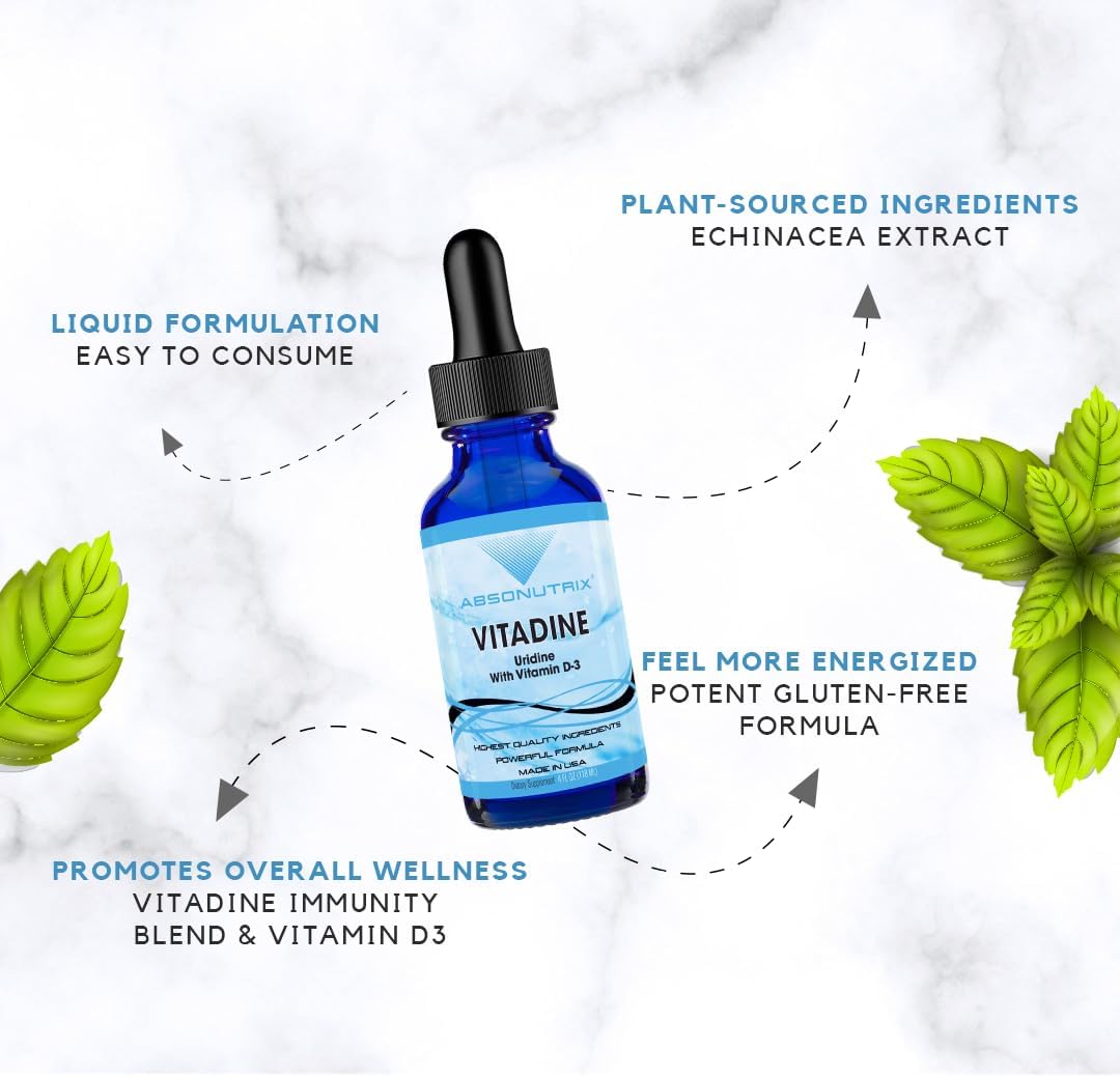 Vitadine Liquid Supplement with Vitamin D3 and Echinacea – 120 ml (302 Servings) - görsel 7