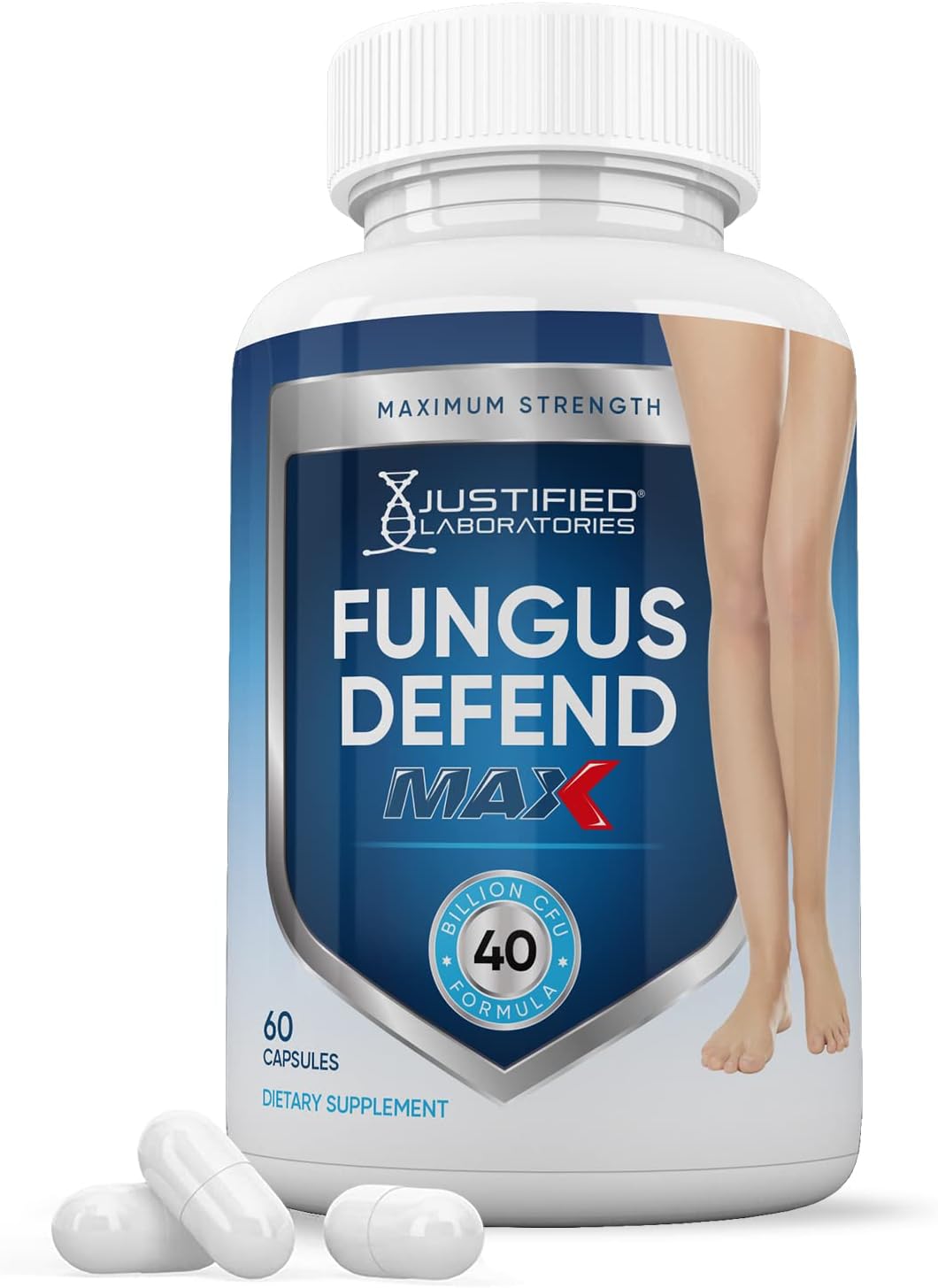 Justified Laboratories Fungus Defend Max Probiotic 40 Billion CFU (60 Capsules) - görsel 1