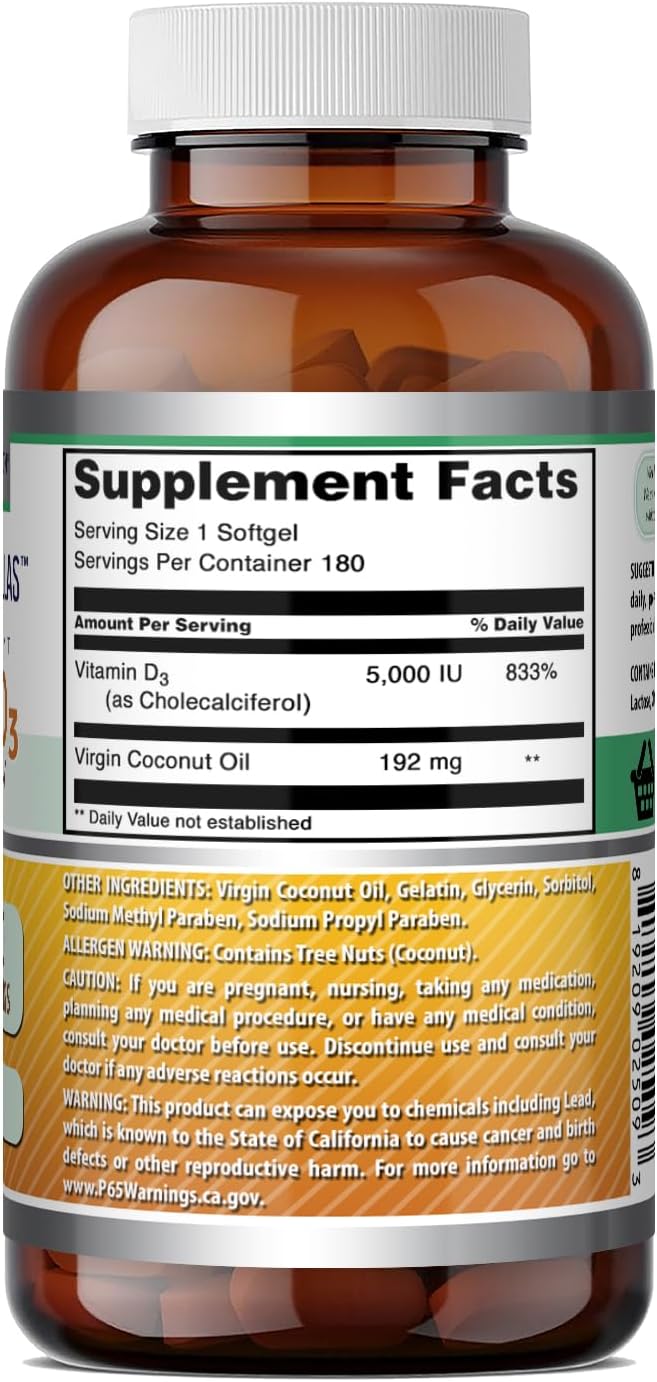 Amazing Formulae Vitamin D3 with Coconut Oil – Immune Function: It helps support the normal function of the immune – Image 2
