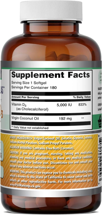 Amazing Formulae Vitamin D3 with Coconut Oil – Immune Function: It helps support the normal function of the immune – Image 2