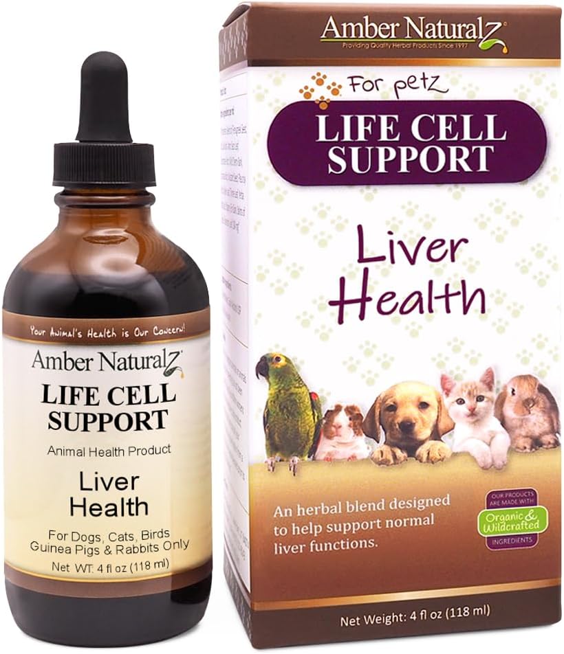 Amber NaturalZ Life Cell Support Herbal Supplement for Pets - Liver and Lymphatic Support, 30 ml - görsel 9