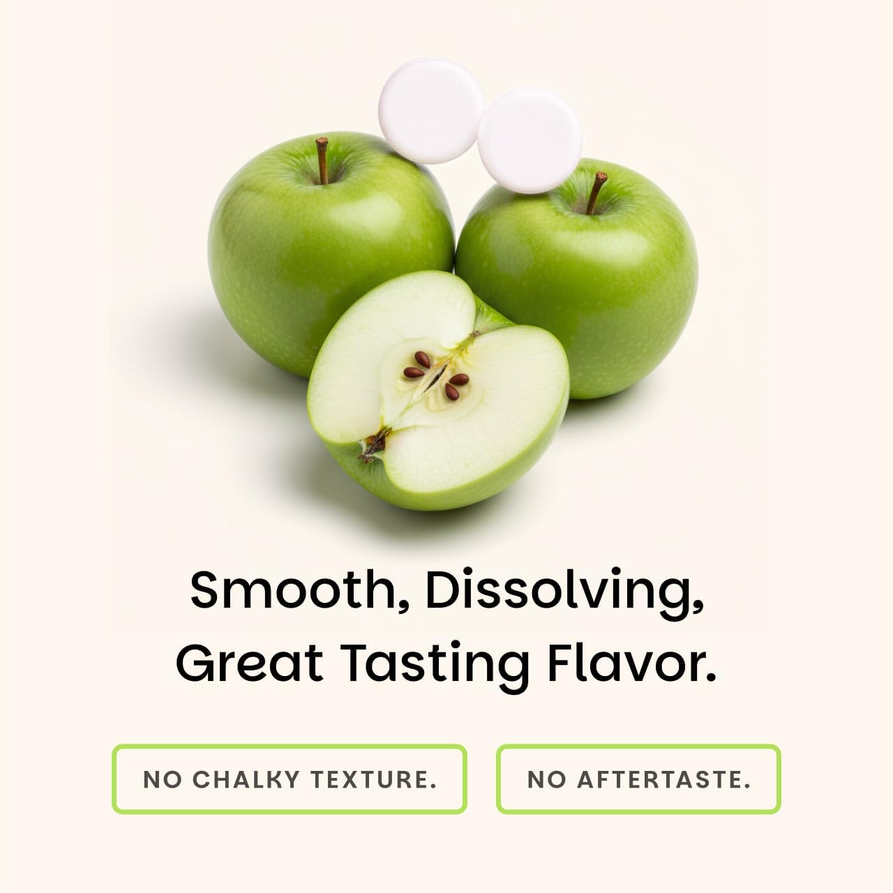 EZ Melts Vitamin D3 5,000 IU - Dissolvable Tablets, Vegan, Non-GMO - Green Apple - görsel 7