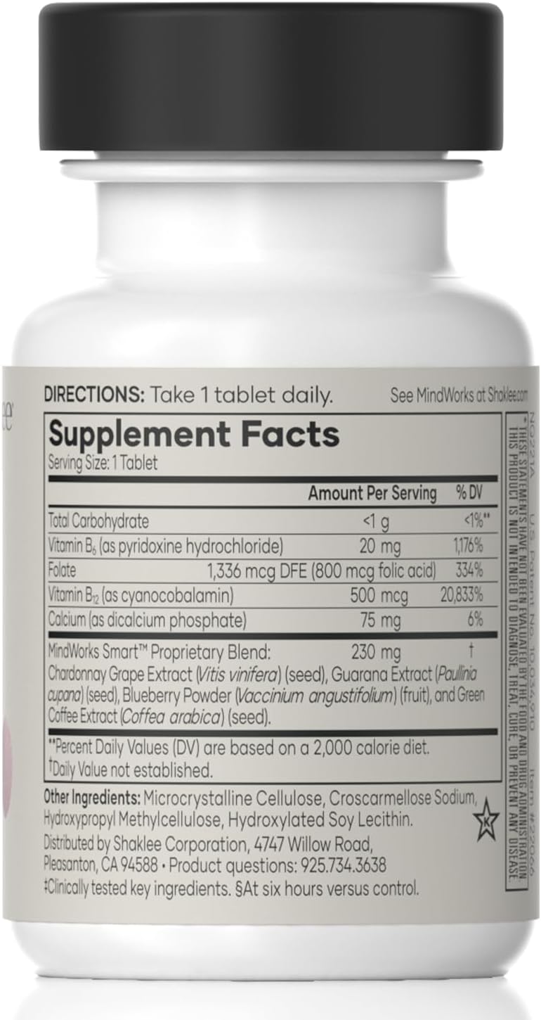 Shaklee MindWorks® - Brain Health Food Supplement for Sharpness & Focus - 30 Tablets - görsel 2