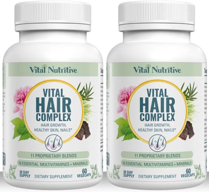 VITAL NUTRITIVE Vital Hair Complex - Hair Growth Supplement with Biotin and Vitamin B