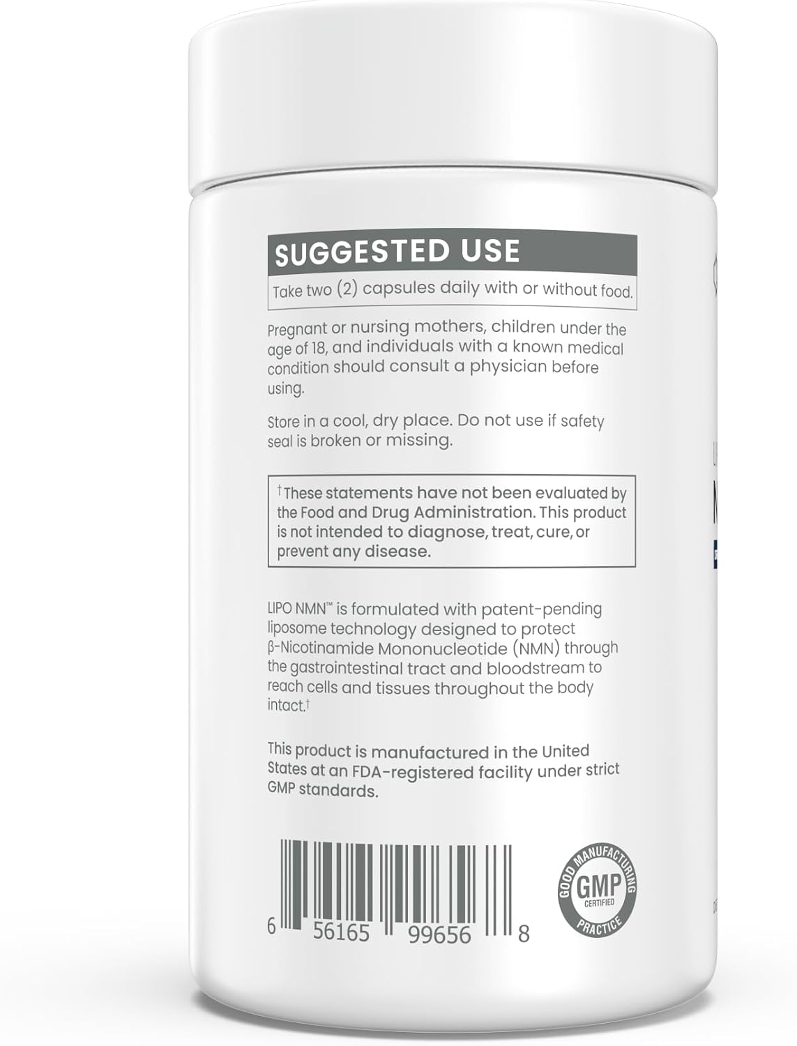 Renue By Science NMN Food Supplement – 90 Liposomal Capsules, 500 mg per serving - görsel 2