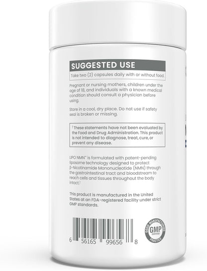 Renue By Science NMN Food Supplement – 90 Liposomal Capsules, 500 mg per serving