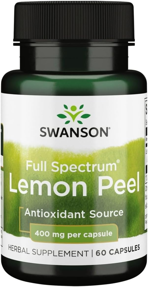 Swanson Full Spectrum Lemon Peel 400 mg 60 Capsules (2 Pack) - görsel 7