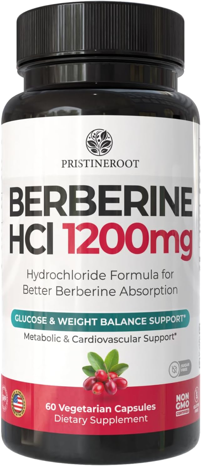 Berberine Supplement 1200mg – Organic Berberine for Metabolic & Heart Health Support – High Absorbency Pure Berberine HCl Formula – 60 Capsules - görsel 2