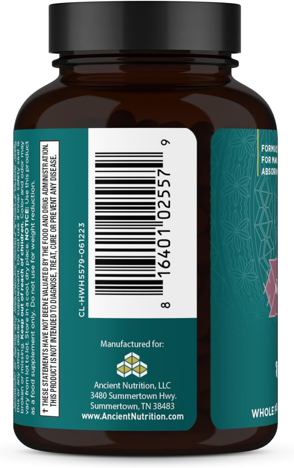 Ancient Nutrition Women's Hormones, Helps Reduce Stress, Supports Energy, Hormone Balance, Gluten-free, Paleo and Keto Friendly, 60 Capsules - görsel 2