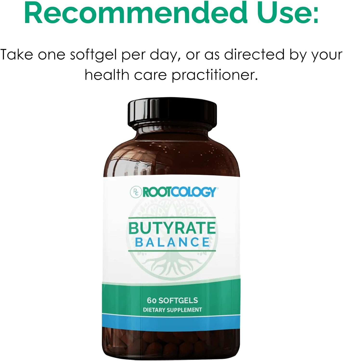 Rootcology Butyrate Balance - Postbiotic with Tributyrin for Gut and Immune Health - 60 Softgels - görsel 6