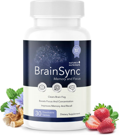 BrainSync Probiotic Tablets, 3.6 Billion CFU – 30 Tablets, 1 Month Supply