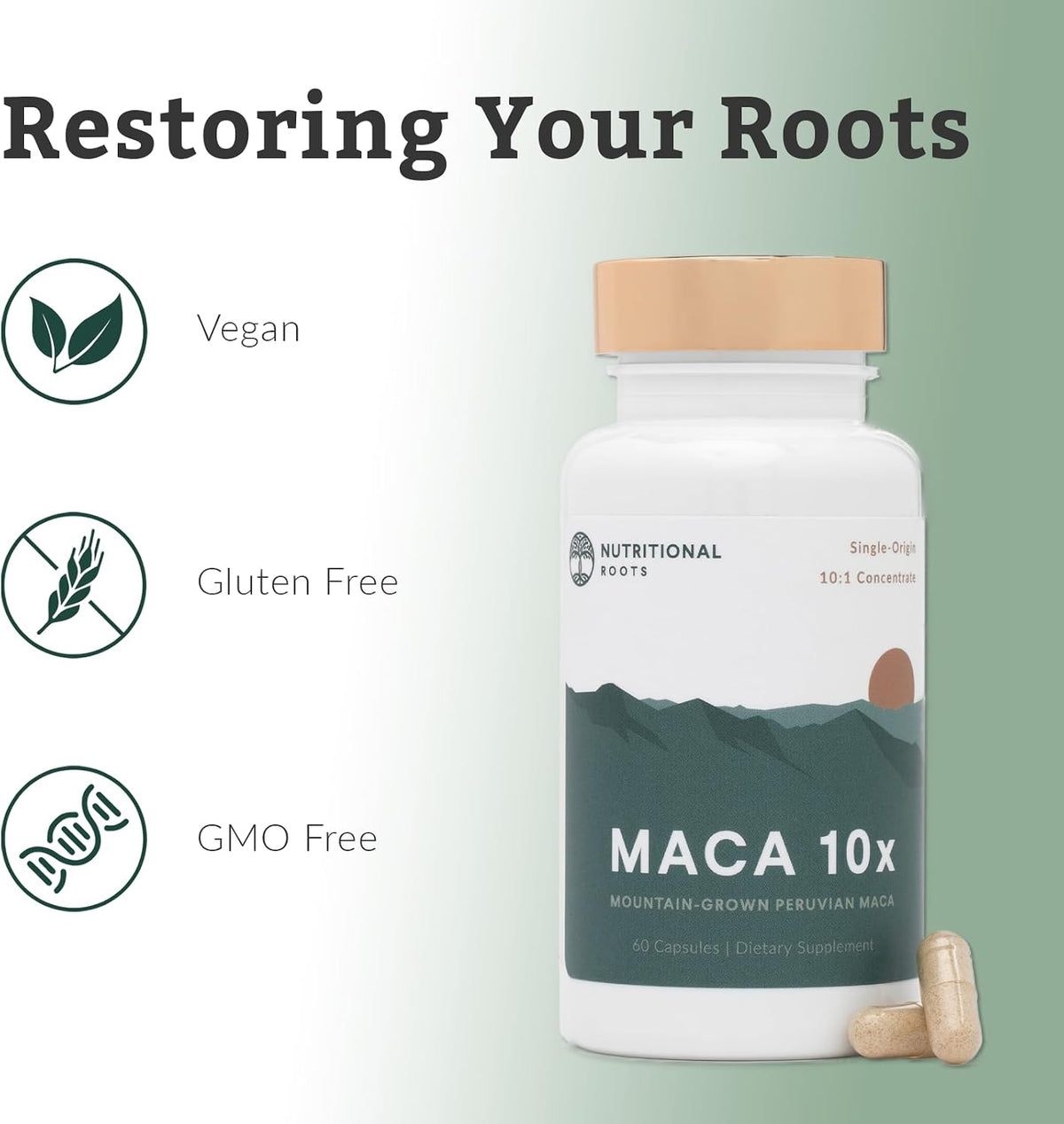 Organic Peruvian Maca Root – 60 Gelatinised Capsules (10:1 Extract) - görsel 4