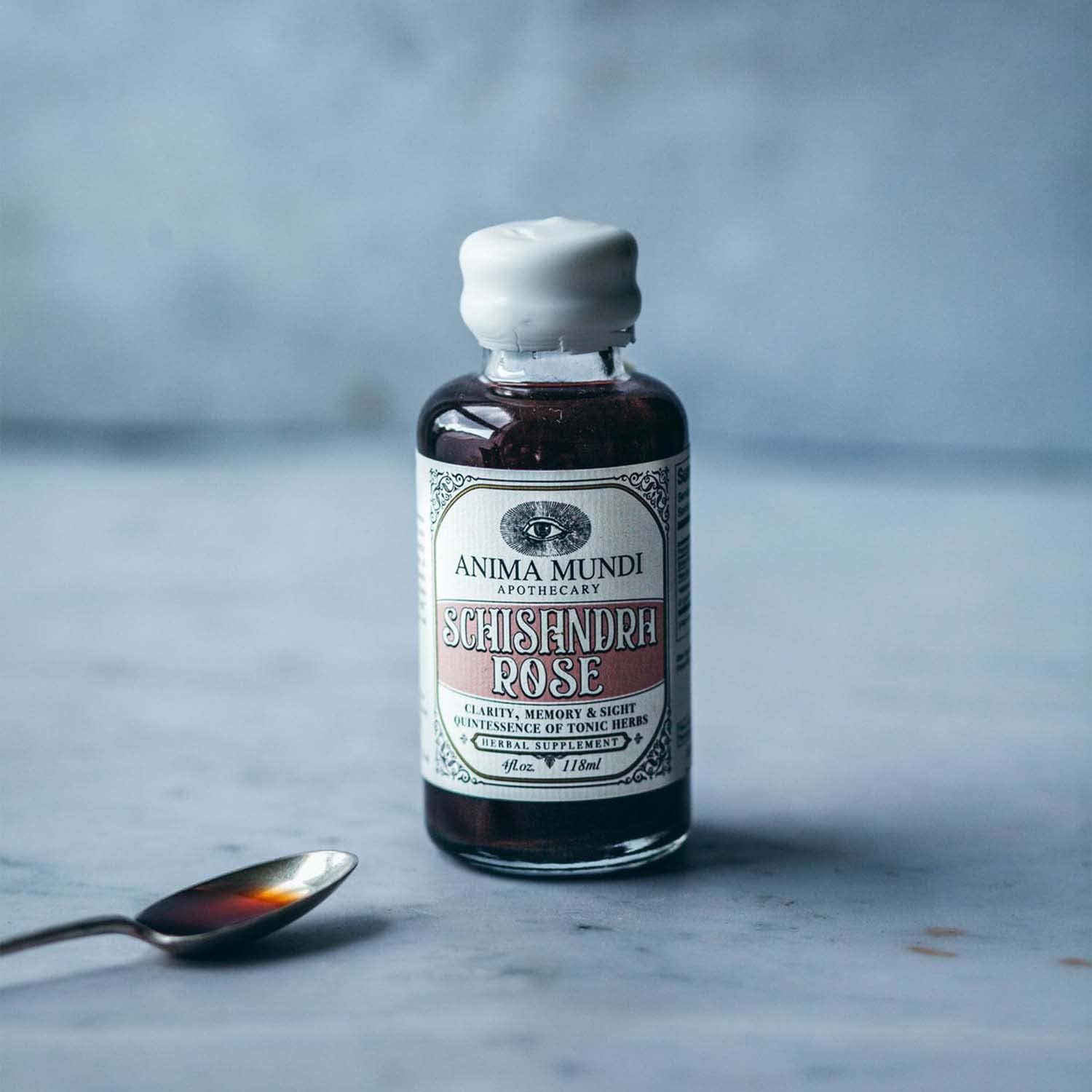 Anima Mundi Apothecary Schisandra Rose Elixir – Liquid Adaptogen with Rose Petals (60 ml) - görsel 4