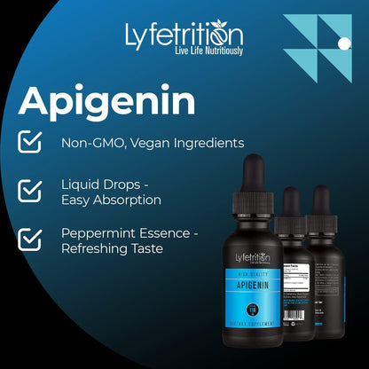 Lyfetrition Apigenin Supplement 70mg, 118 ml Liquid, 220 Servings