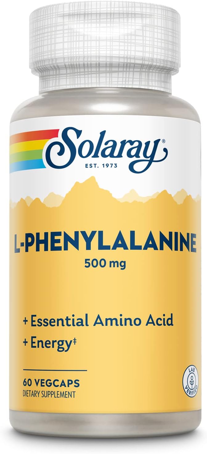 Solaray L-Phenylalanine 500mg, 60 Veg Capsules - görsel 1