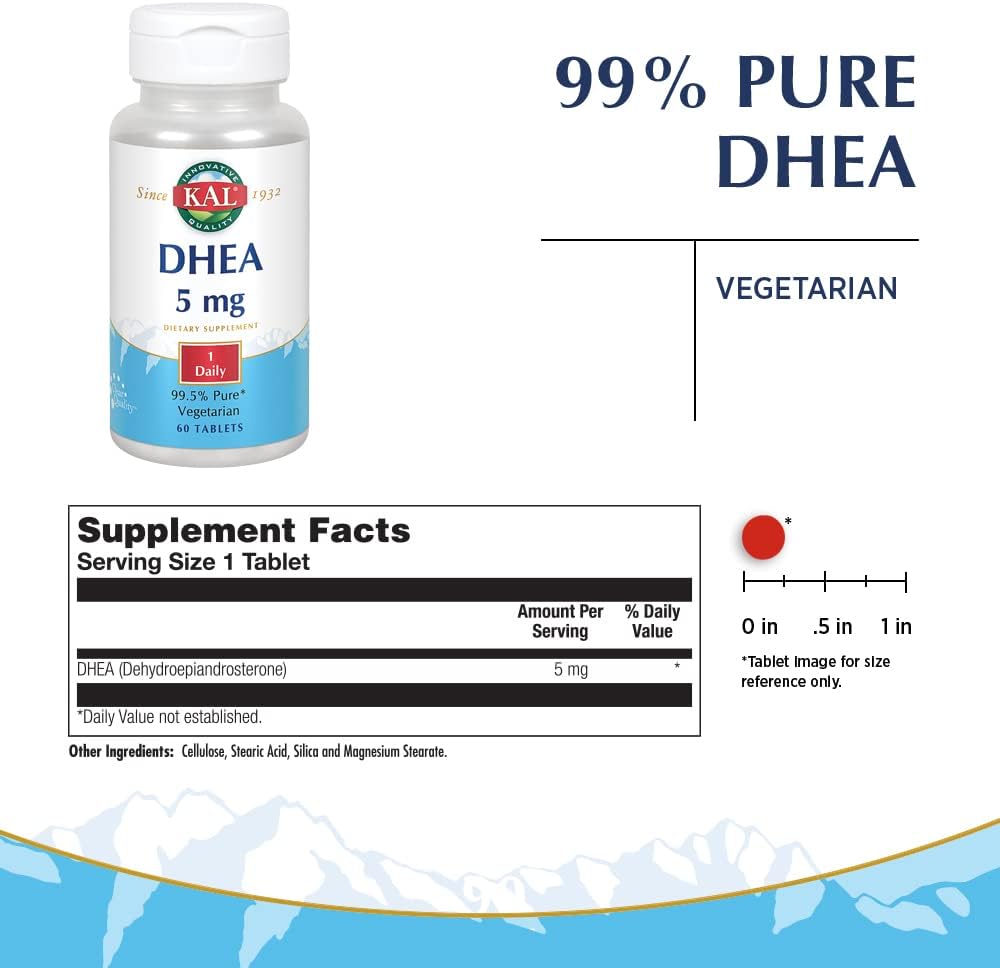 KAL DHEA 5 mg, 60 Tablets - görsel 2