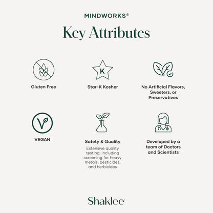 Shaklee MindWorks® - Brain Health Food Supplement for Sharpness & Focus - 30 Tablets