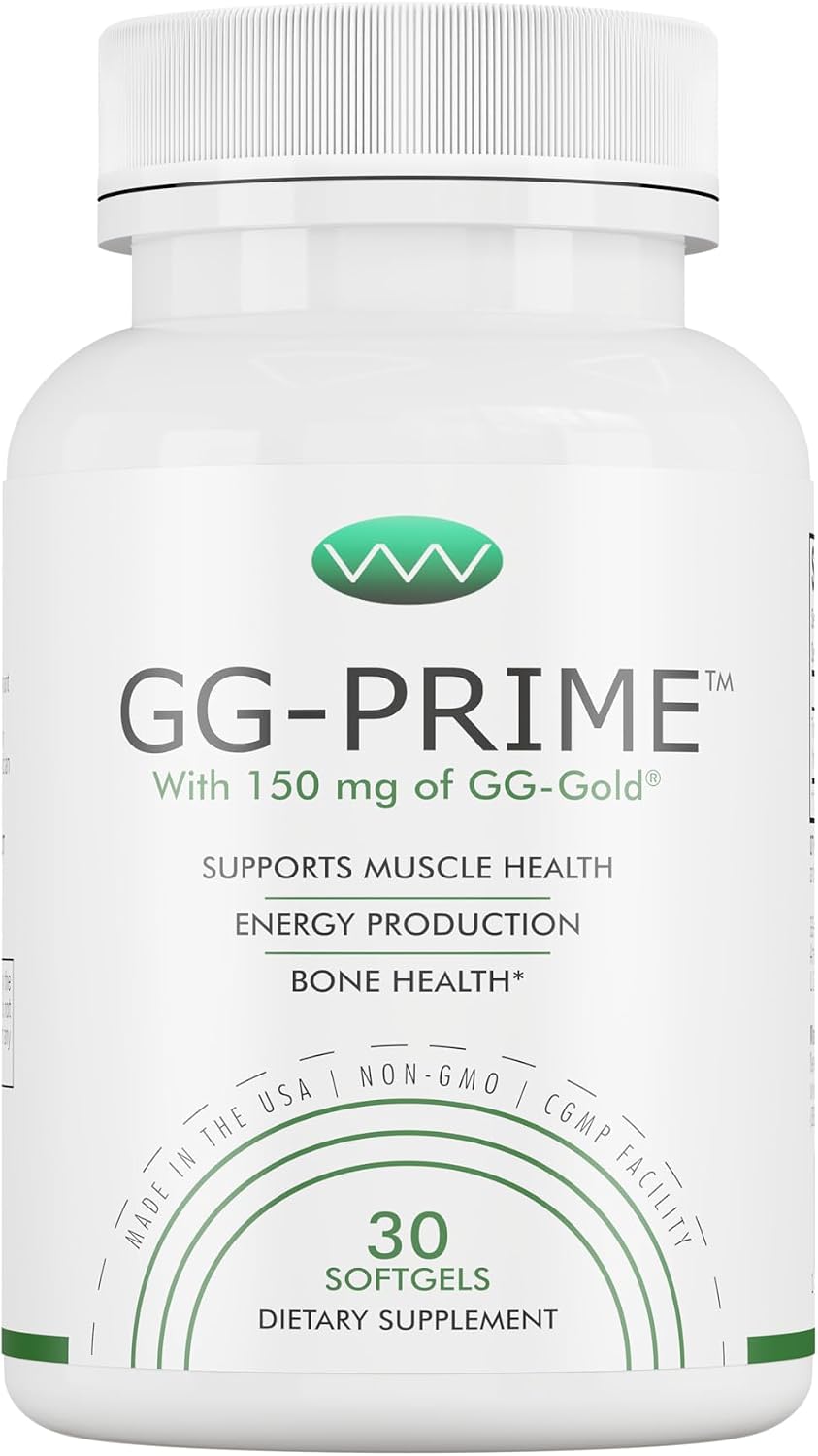 GG-Prime™ Geranylgeraniol Supplement – 150mg GG-Gold® from Annatto – Helps Support CoQ10 Production, Muscle & Bone Health – 30 Soft gel capsule Capsules - görsel 1