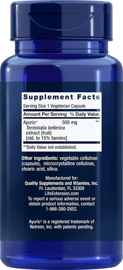Life Extension Uric Acid Control, 60 Vegetarian Capsules