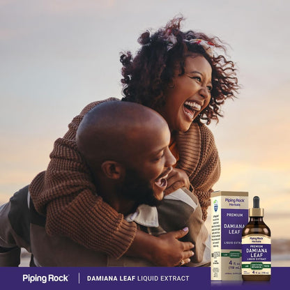 Piping Rock Damiana Leaf Herb Tincture | 118 ml | Liquid Extract Drops | Vegetarian & Alcohol-Free