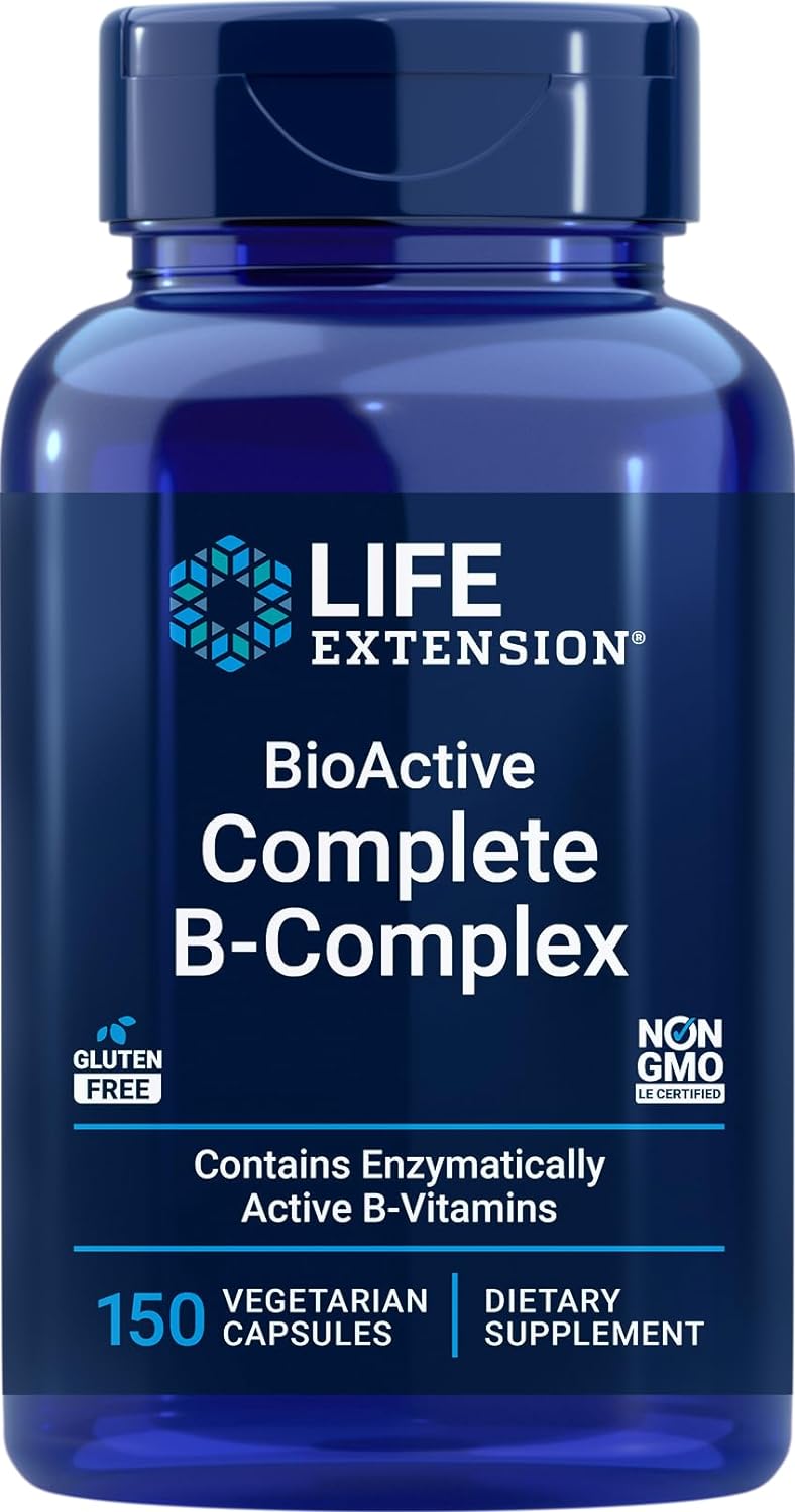 Life Extension BioActive Complete B-Complex, 150 Vegetarian Capsules - görsel 1