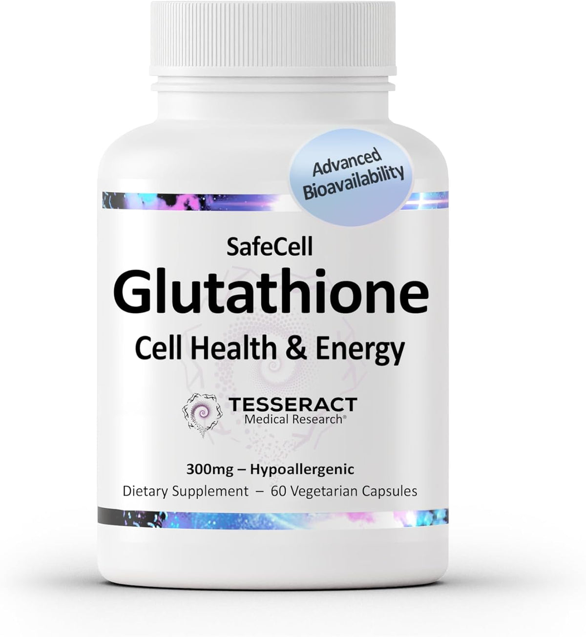 Tesseract SafeCell S-Acetyl Glutathione Supplement, 300mg, 60 Vegetarian Capsules - görsel 1