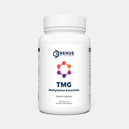 Renue By Science TMG | High Strength TMG Supplement | 120 Trimethylglycine Capsules – 900mg TMG per Serving with Vitamin B12, B6, Folate & Zinc | Made in USA & Third-Party Tested