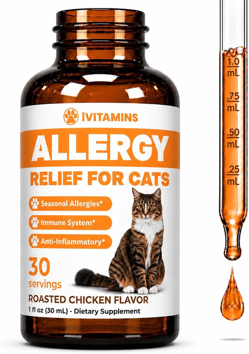 Natural Dog Allergy Relief - Liquid Herbal Supplement for Itching & Seasonal Allergies (30 ml) - görsel 9