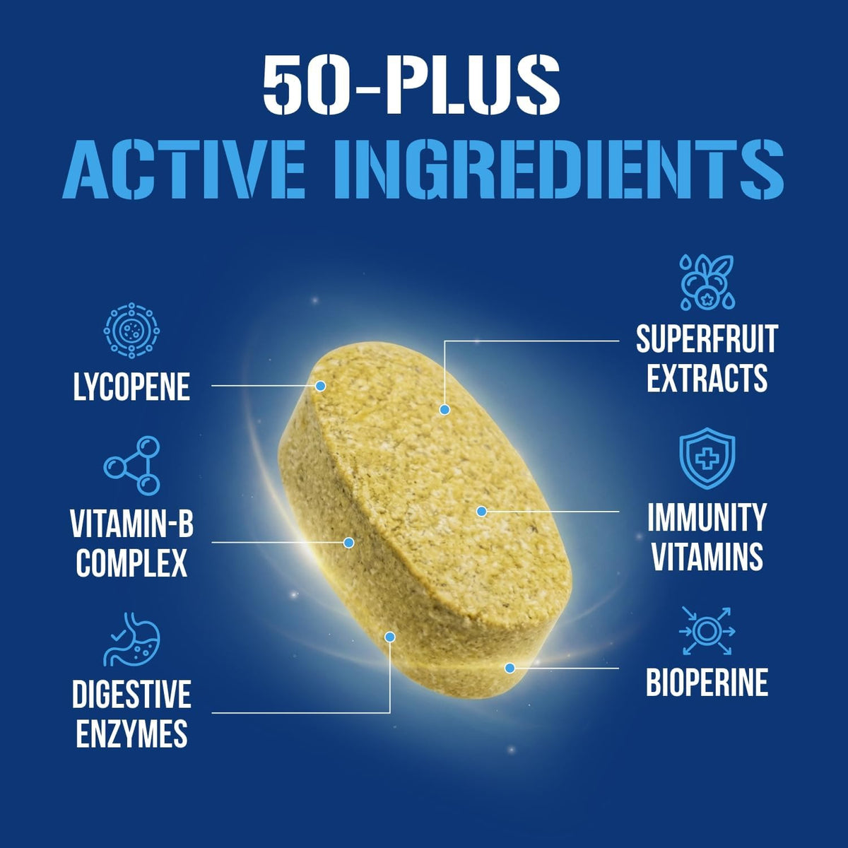 EVL Advanced Daily Multivitamin for Men – with Lycopene, BioPerine & Essential Minerals - görsel 8