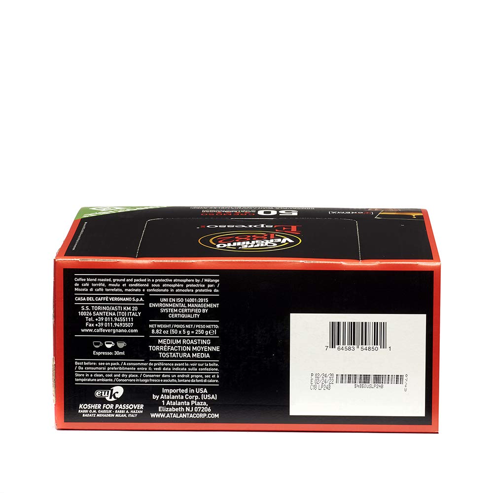 Caffe Vergnano Cremoso Capsules Compatible with Nespresso OriginalLine Machines - 50 Pack - görsel 4