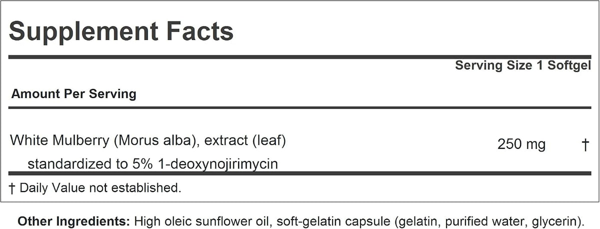 ANDREW LESSMAN White Mulberry Leaf - High Potency Standardised Extract - 30 Softgels - görsel 2