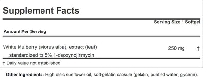 ANDREW LESSMAN White Mulberry Leaf - High Potency Standardised Extract - 30 Softgels