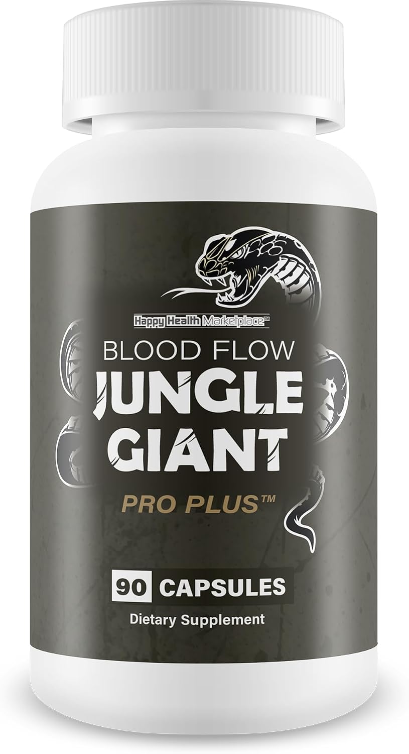 Blood Flow Jungle Giant Pro Plus – Improved Formula – Circulation Support Supplement for Men - görsel 1