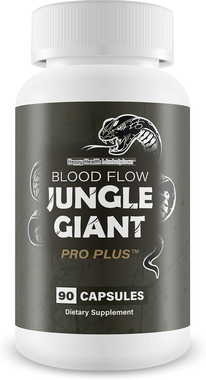 Blood Flow Jungle Giant Pro Plus – Improved Formula – Circulation Support Supplement for Men