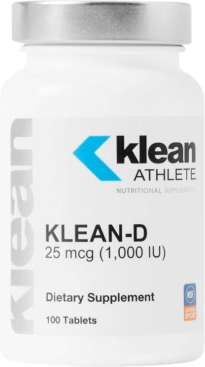 Klean Athlete Klean-D 25 mcg (1,000 IU) - 100 Tablets