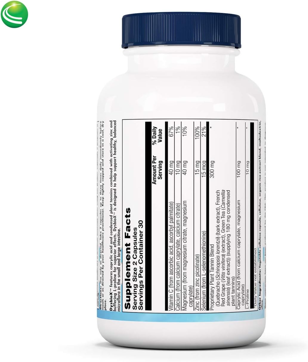 Nutra BioGenesis DysbioX – Antioxidant Support Supplement with Green Tea, Vitamin C, Zinc, and Grape Extract – 60 Vegan Capsules - görsel 2