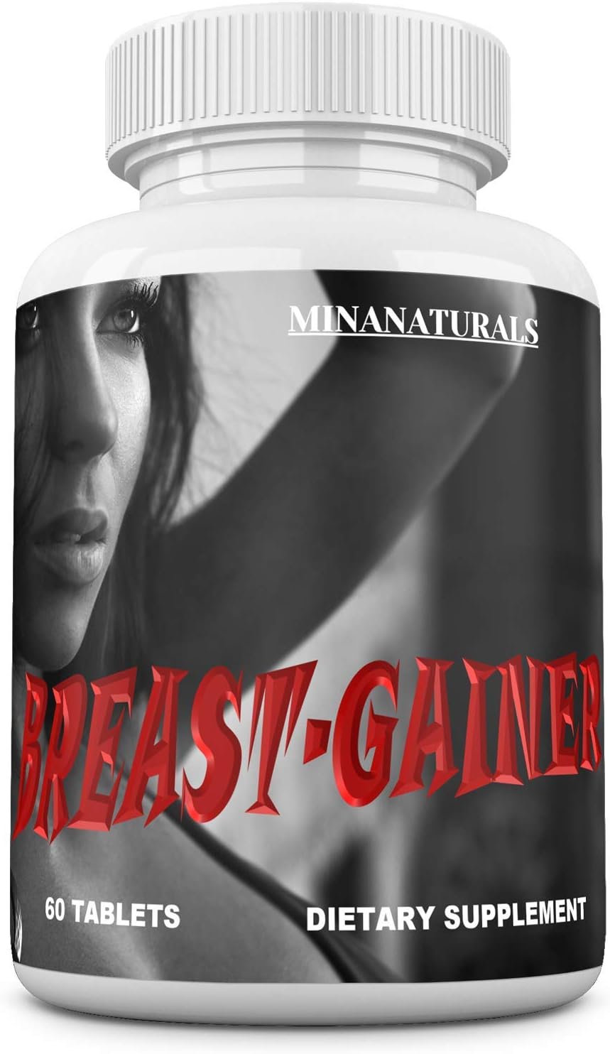 MINANATURALS Breast Gainer – Natural Herbal Breast Enhancement Supplement, 60 Tablets - görsel 1