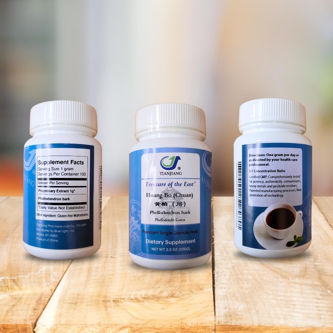 Treasure of the East Phellodendron Bark - Huang Bai (Chuan) 5:1 Concentrated Herbal Extract Granules, 100g - görsel 1
