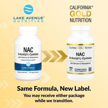 Lake Avenue Nutrition N-Acetyl-L-Cysteine, 600 mg, 120 Veggie Capsules