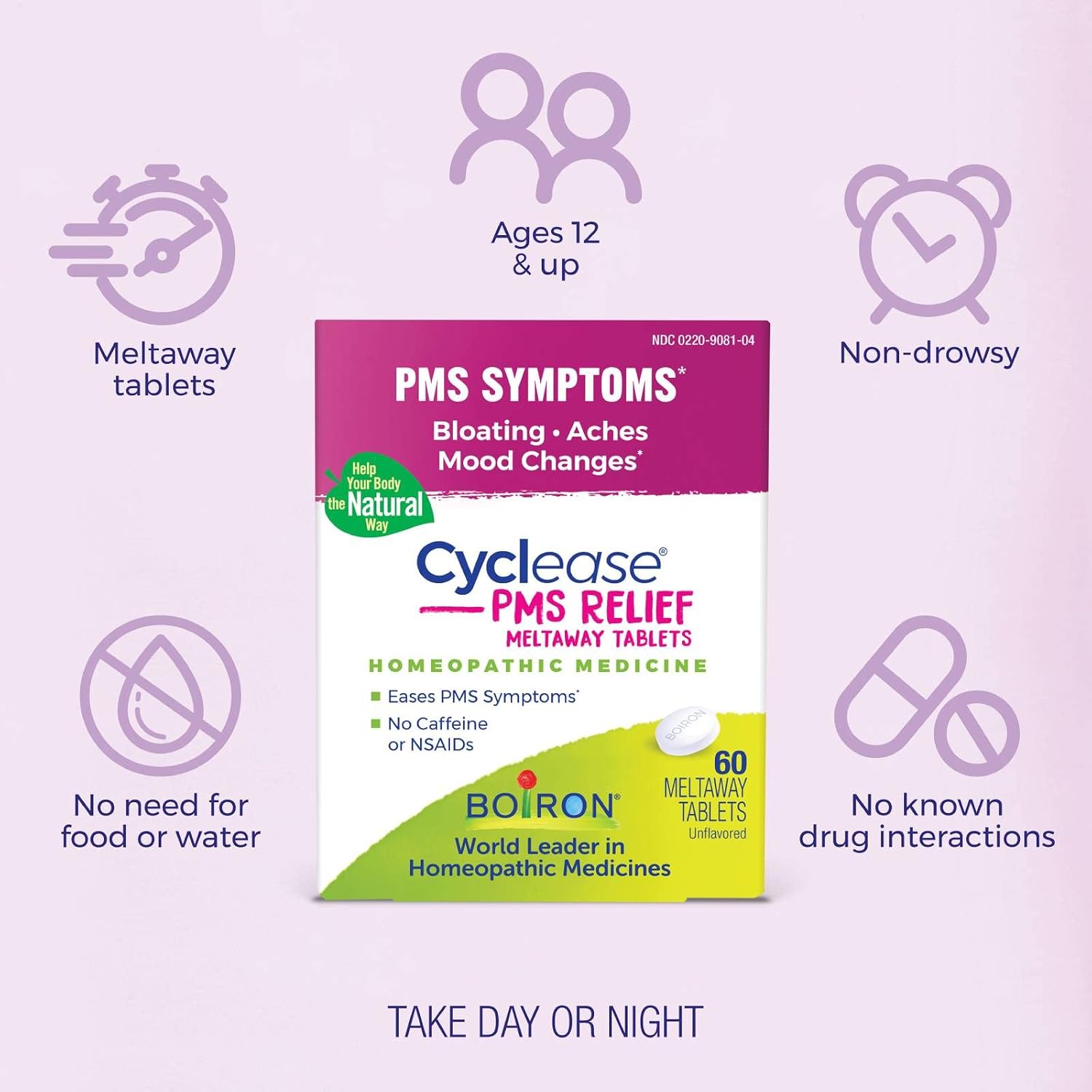 Boiron Cyclease PMS Relief Tablets - 60 Tablets - görsel 3