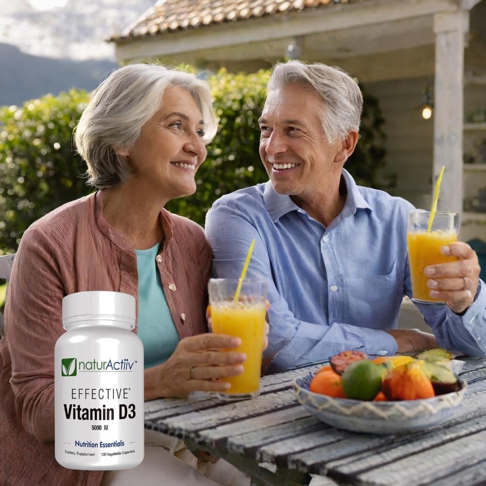 Organic Vitamin D3 125 mcg (5,000 IU) Pro Strength Micro-Capsules - Supports Bone, Muscle, and Immune Health - Easy Swallow, Fast Absorption - naturActiiv - görsel 5